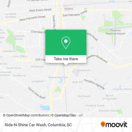 Ride-N-Shine Car Wash map