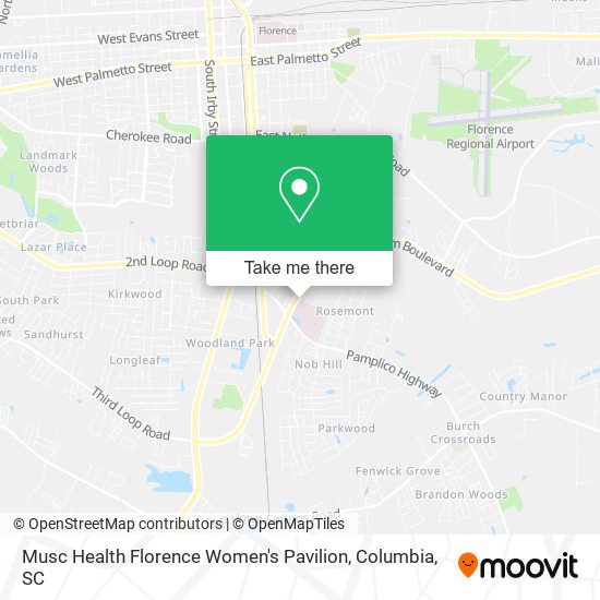 Musc Health Florence Women's Pavilion map