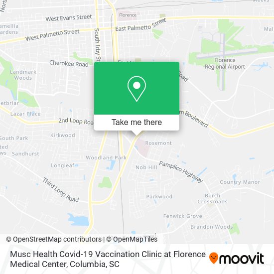 Musc Health Covid-19 Vaccination Clinic at Florence Medical Center map