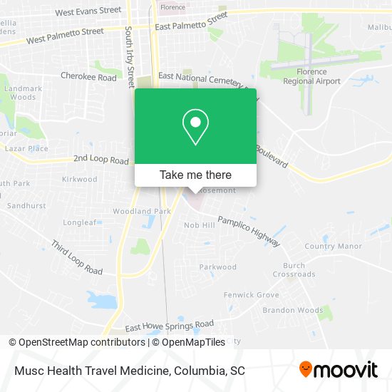 Mapa de Musc Health Travel Medicine