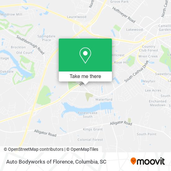 Mapa de Auto Bodyworks of Florence