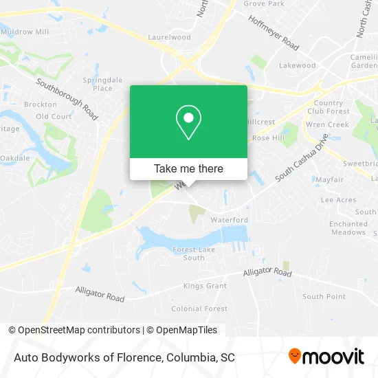 Auto Bodyworks of Florence map