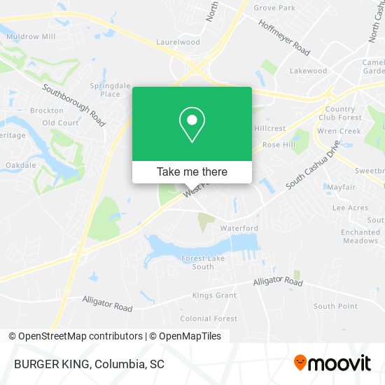 BURGER KING map