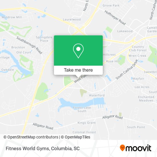 Fitness World Gyms map