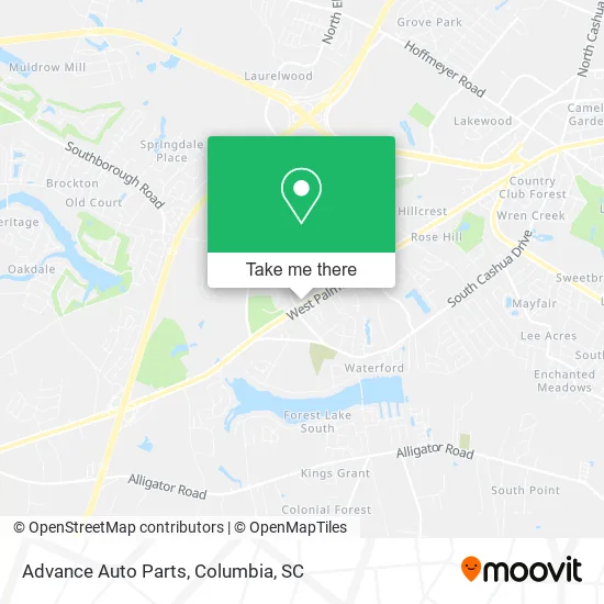Advance Auto Parts map