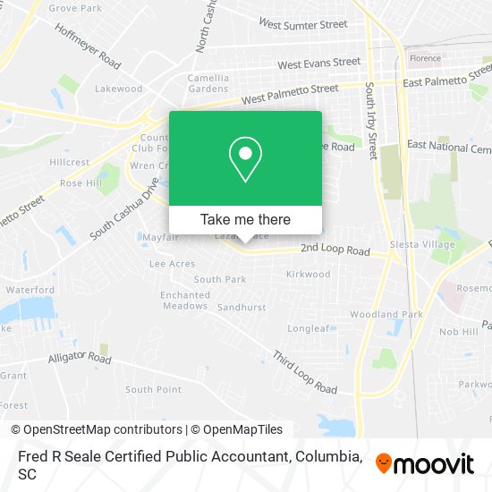 Fred R Seale Certified Public Accountant map