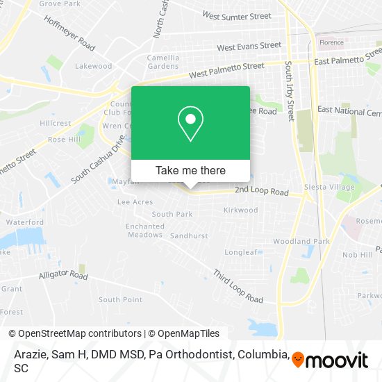 Mapa de Arazie, Sam H, DMD MSD, Pa Orthodontist