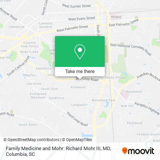 Family Medicine and Mohr: Richard Mohr III, MD map