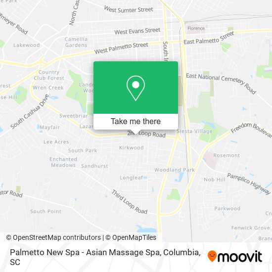 Mapa de Palmetto New Spa - Asian Massage Spa