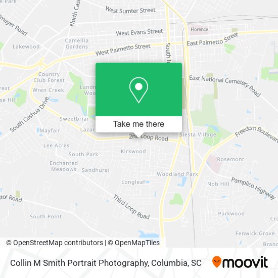 Collin M Smith Portrait Photography map