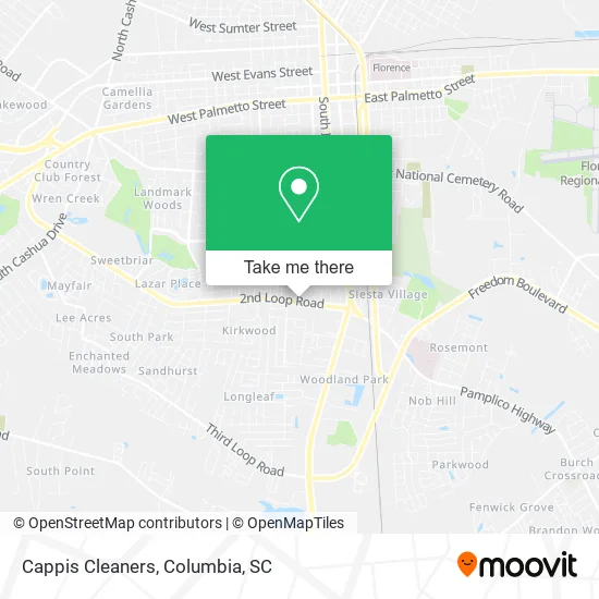Cappis Cleaners map