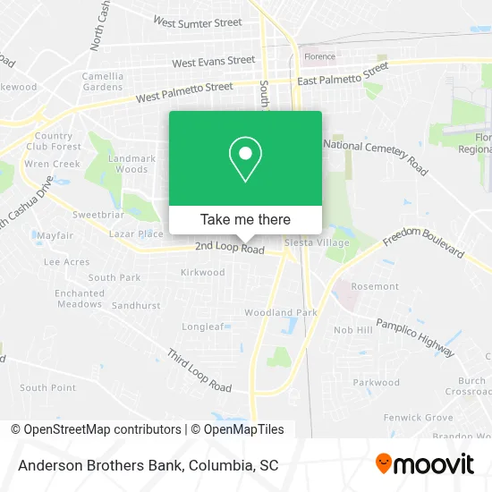 Anderson Brothers Bank map