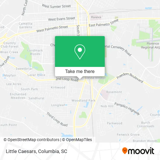 Mapa de Little Caesars