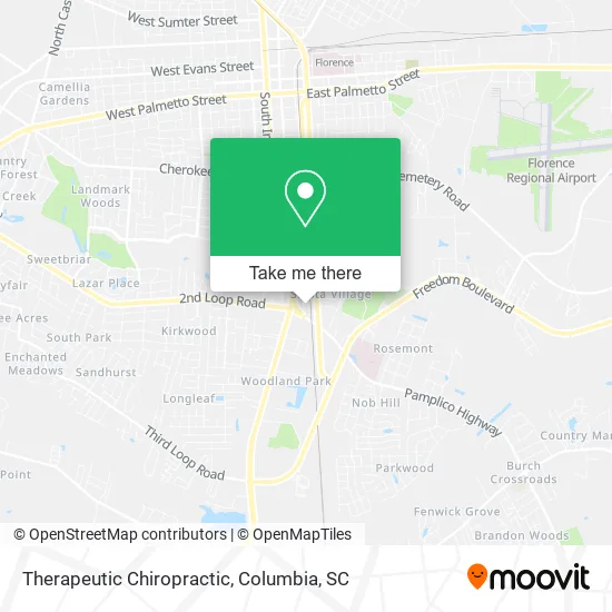 Therapeutic Chiropractic map