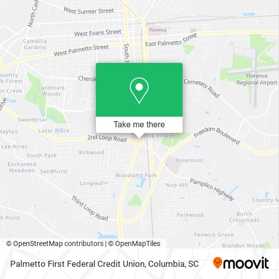 Palmetto First Federal Credit Union map