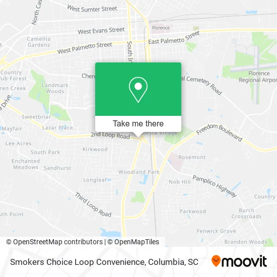 Smokers Choice Loop Convenience map