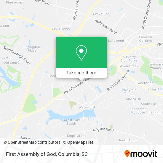 First Assembly of God map