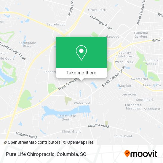 Pure Life Chiropractic map