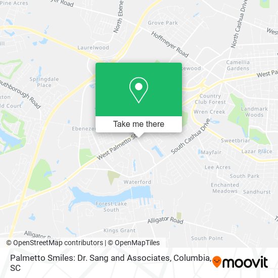 Palmetto Smiles: Dr. Sang and Associates map