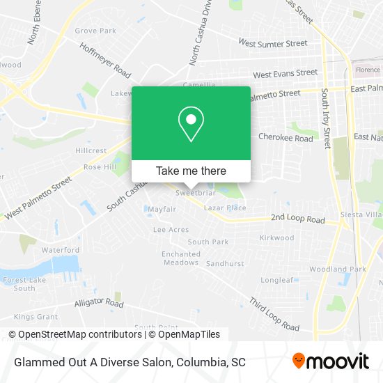 Mapa de Glammed Out A Diverse Salon