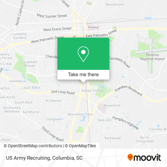 US Army Recruiting map