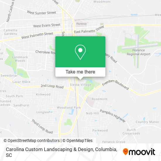 Carolina Custom Landscaping & Design map