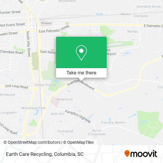 Earth Care Recycling map