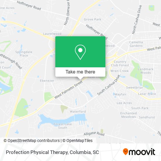 Profection Physical Therapy map