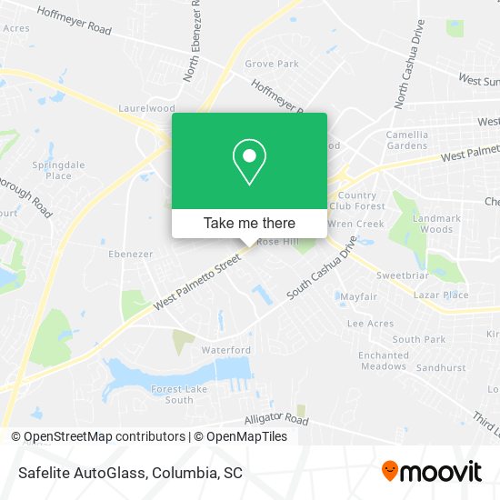 Mapa de Safelite AutoGlass