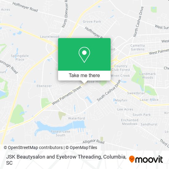 JSK Beautysalon and Eyebrow Threading map