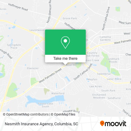 Mapa de Nesmith Insurance Agency