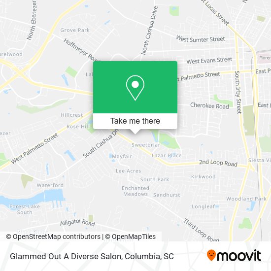 Mapa de Glammed Out A Diverse Salon
