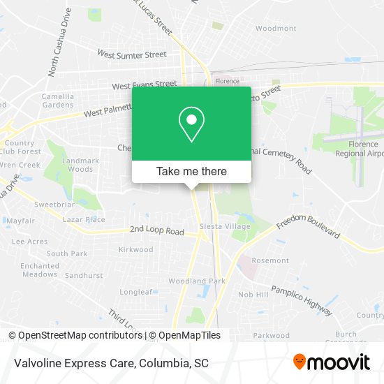 Valvoline Express Care map