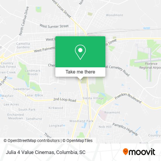 Julia 4 Value Cinemas map