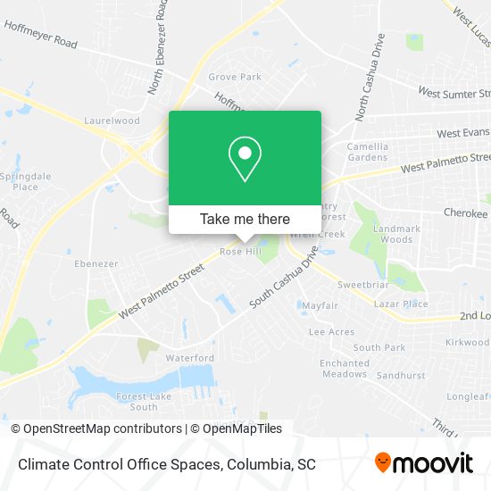 Climate Control Office Spaces map