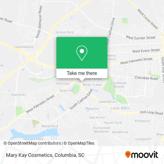Mary Kay Cosmetics map