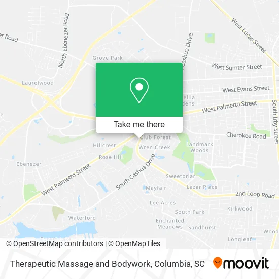 Therapeutic Massage and Bodywork map
