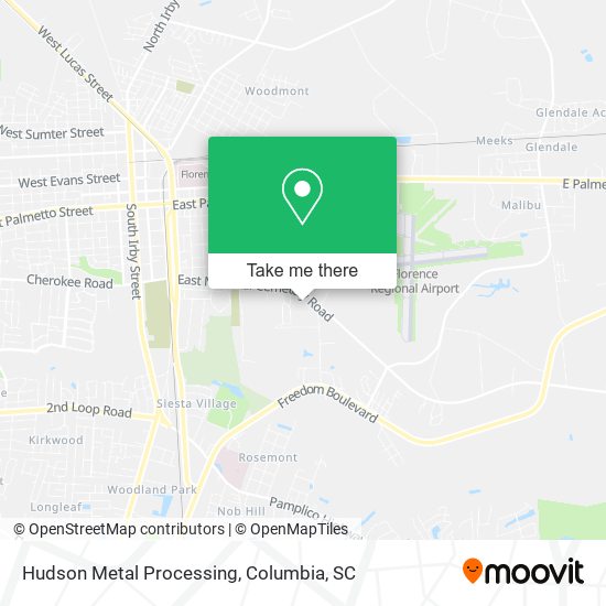 Hudson Metal Processing map