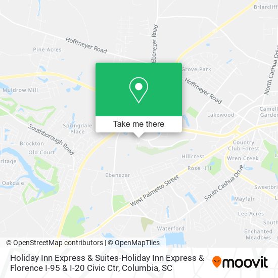 Holiday Inn Express & Suites-Holiday Inn Express & Florence I-95 & I-20 Civic Ctr map