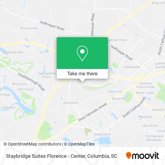 Staybridge Suites Florence - Center map