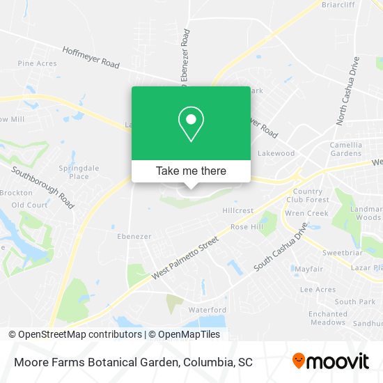 Moore Farms Botanical Garden map