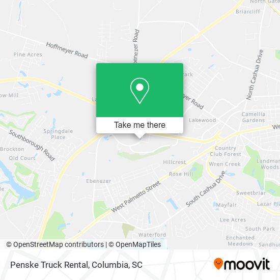 Mapa de Penske Truck Rental