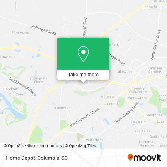 Mapa de Home Depot
