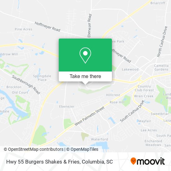 Hwy 55 Burgers Shakes & Fries map