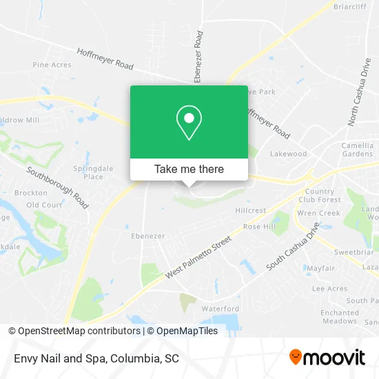 Envy Nail and Spa map