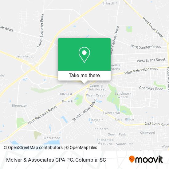 Mapa de McIver & Associates CPA PC