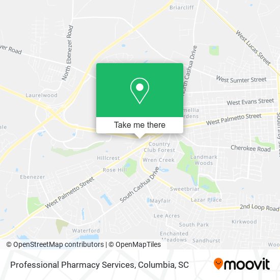 Professional Pharmacy Services map