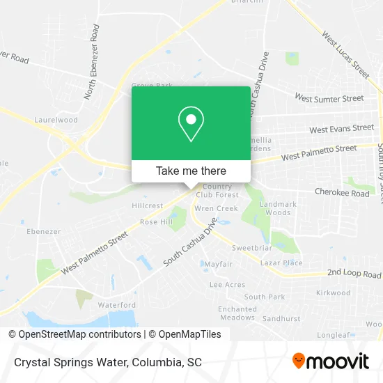 Crystal Springs Water map