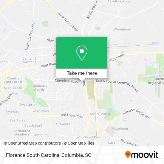 Florence South Carolina map