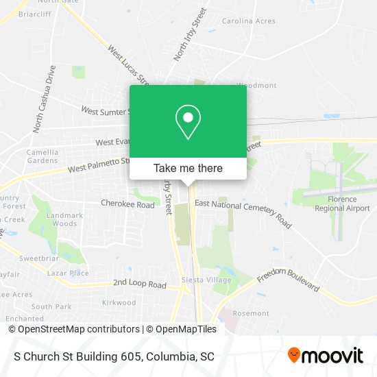 Mapa de S Church St Building 605